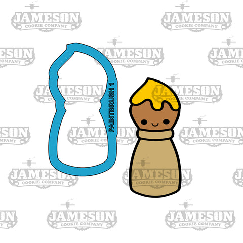 Art Paint Brush #1 Cookie Cutter - Art, Teacher Appreciation, Back To School