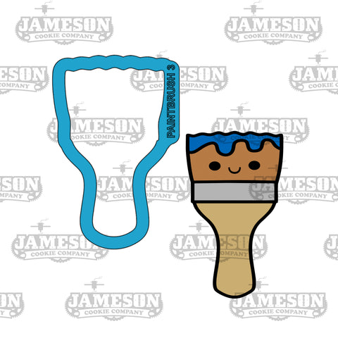 Art Paint Brush #3 Cookie Cutter - Art, Teacher Appreciation, Back To School