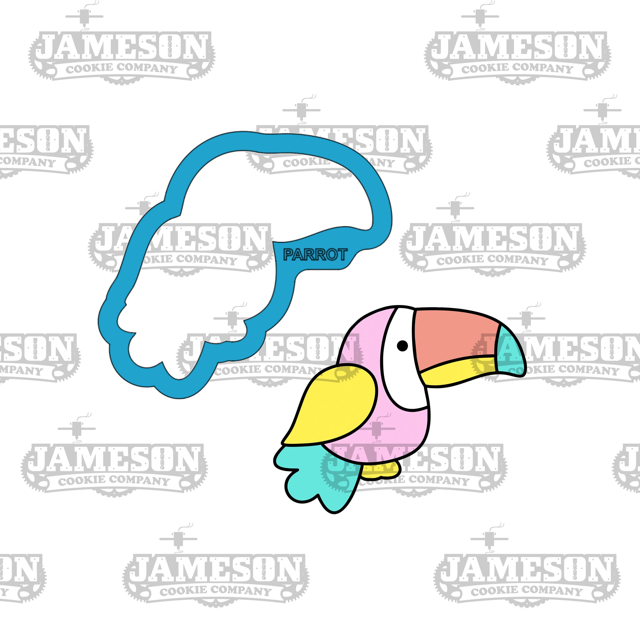 Parrot #2 Cookie Cutter - Beach, Pirate, Island, Hawaiian Theme