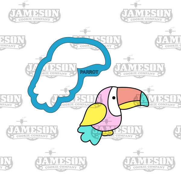 Parrot #2 Cookie Cutter - Beach, Pirate, Island, Hawaiian Theme