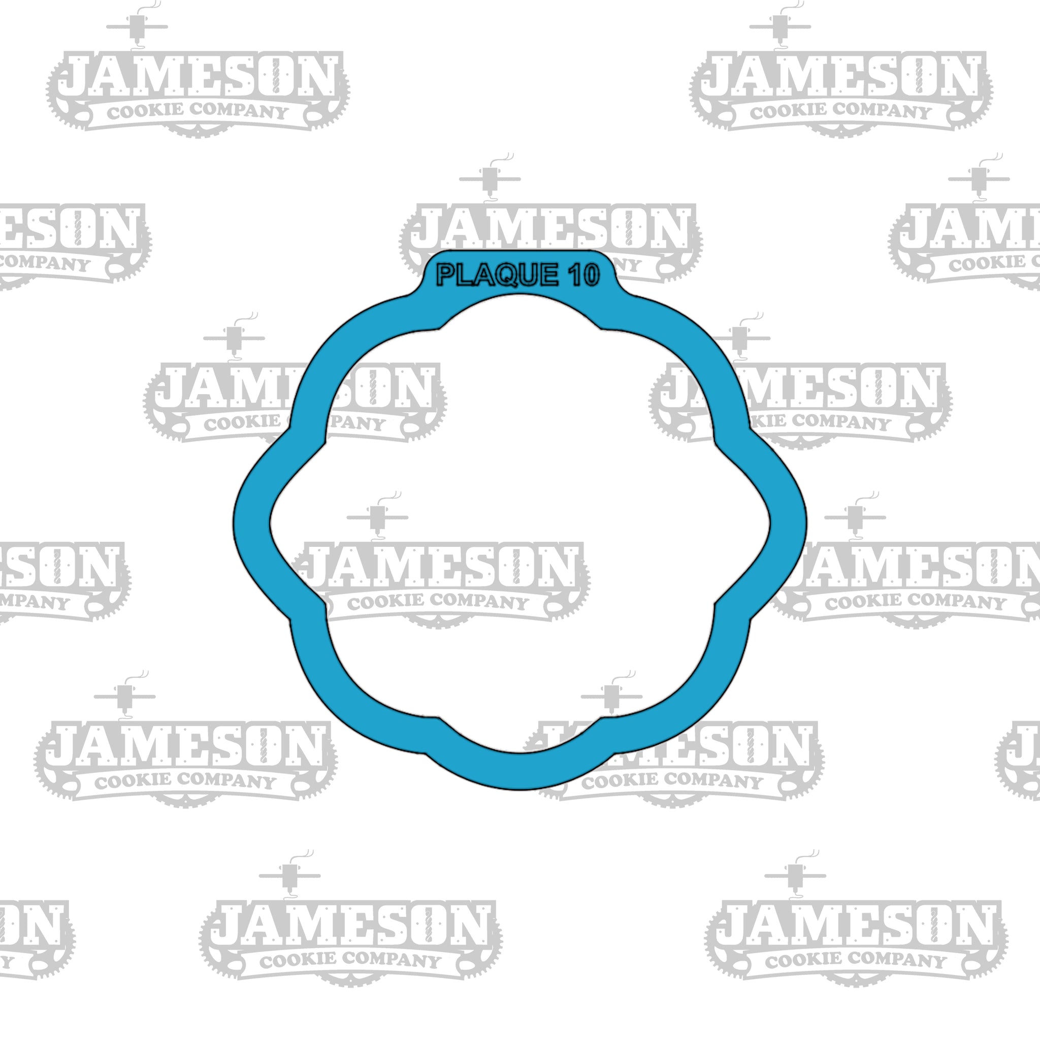 Plaque #10 Cookie Cutter - Frame, Label Shape, Banner