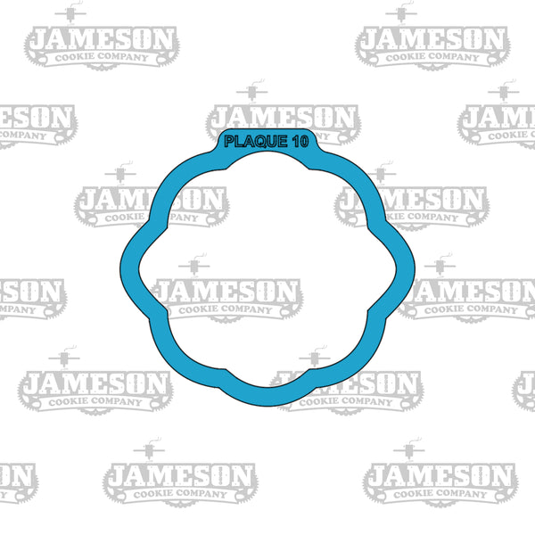 Plaque #10 Cookie Cutter - Frame, Label Shape, Banner