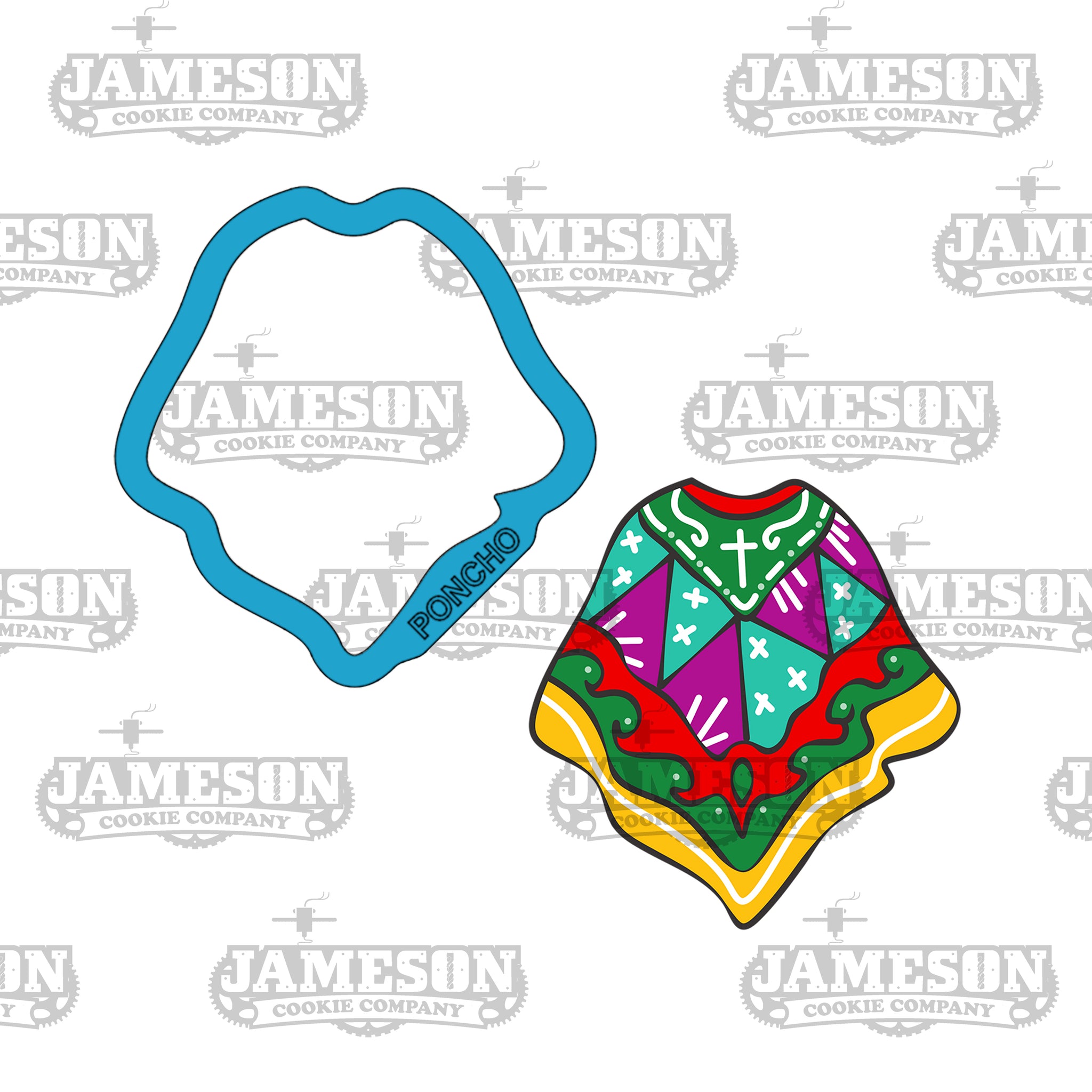 Mexican Poncho Cookie Cutter - Cinco De Mayo Theme