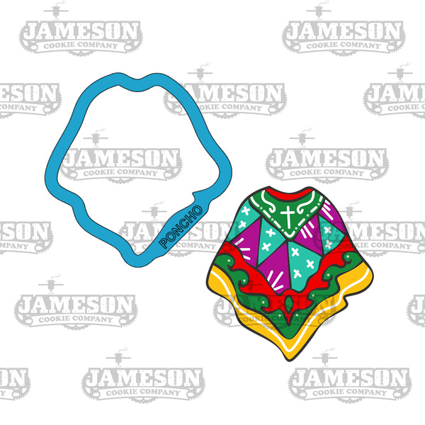 Mexican Poncho Cookie Cutter - Cinco De Mayo Theme