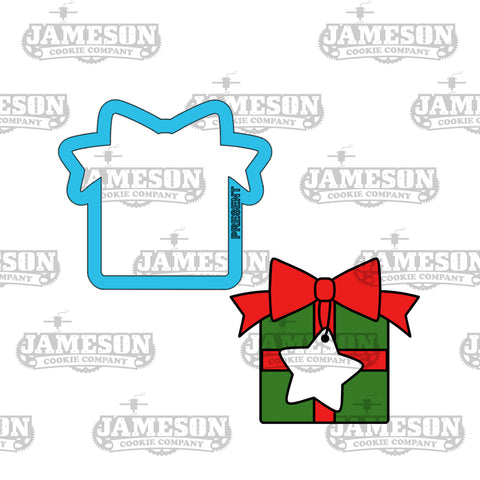 Christmas Present #3 Cookie Cutter - Wrapped Gift Cookie Cutter