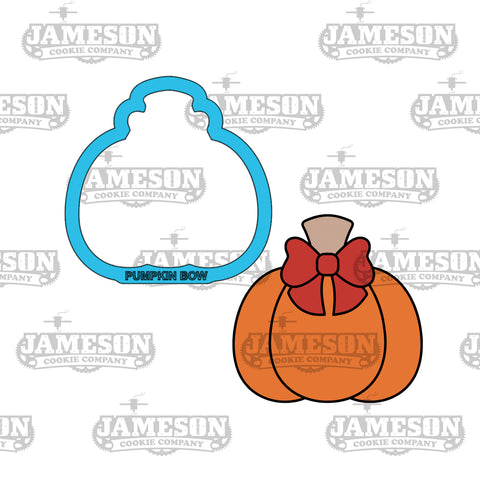 Pumpkin Bow Cookie Cutter - Fall, Thanksgiving, Autumn Theme
