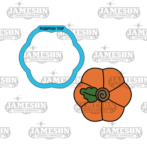 Pumpkin Top Cookie Cutter - Fall, Thanksgiving, Autumn Theme
