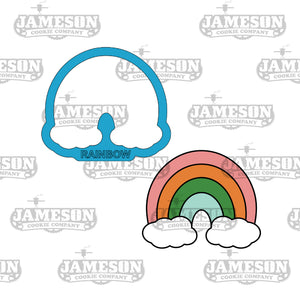 Rainbow Cloud Cookie Cutter - St. Patrick's Day Theme, End of Rainbow, Leprechaun