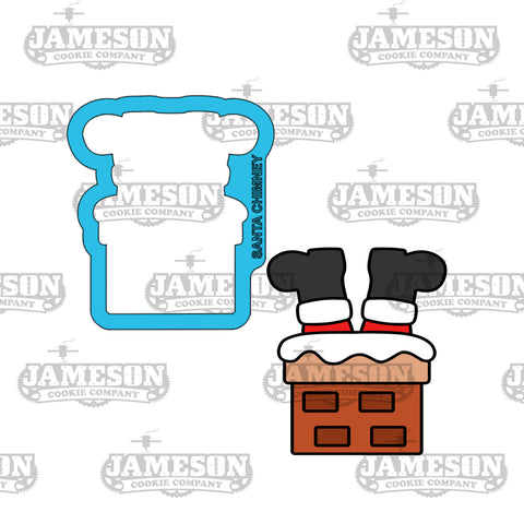 Santa Chimney #2 Cookie Cutter - Christmas St. Nick Theme
