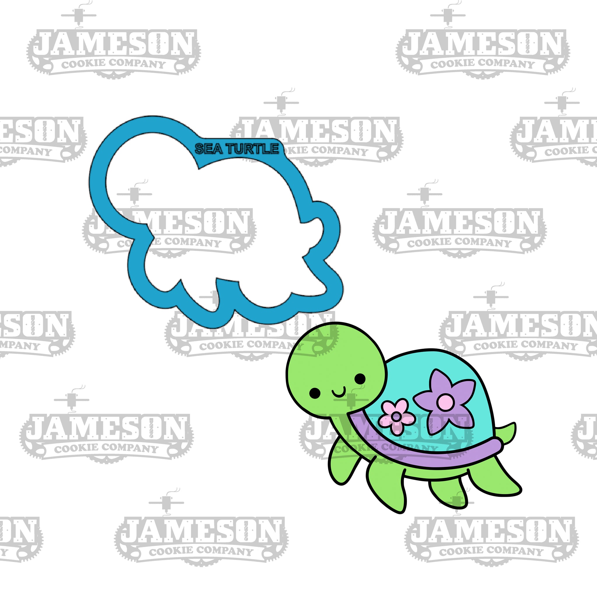 Sea Turtle #2 Cookie Cutter - Beach, Island, Hawaiian Theme