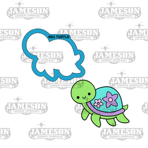 Sea Turtle #2 Cookie Cutter - Beach, Island, Hawaiian Theme