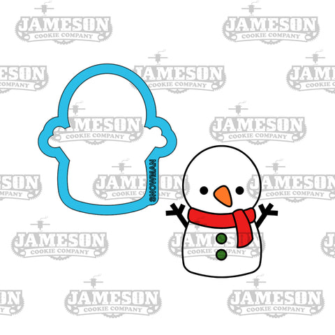 Snowman #4 Cookie Cutter - Christmas Winter Theme