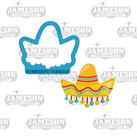 Sombrero with Tassels Cookie Cutter - Cinco De Mayo Theme