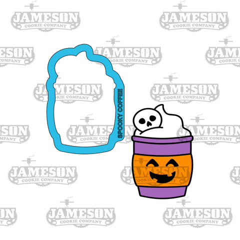 Spooky Coffee Cookie Cutter - Halloween Latte