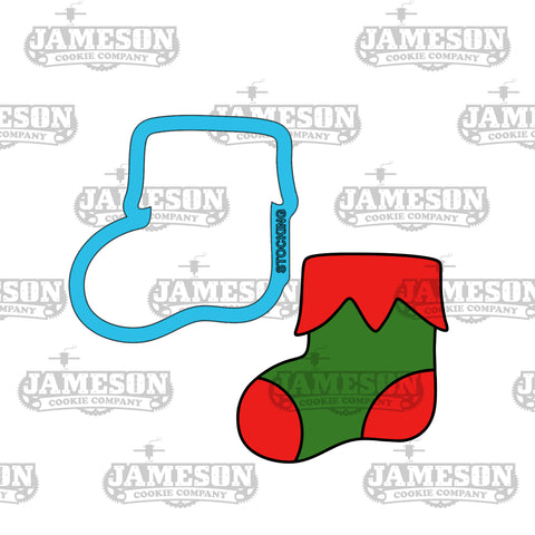Stocking #4 Cookie Cutter - Christmas Holiday Themed Cookie Cutter