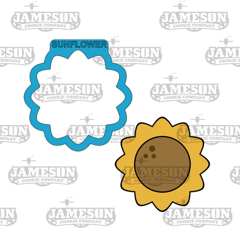 Sunflower #2 Cookie Cutter - Fall, Thanksgiving Theme, Spring, Garden