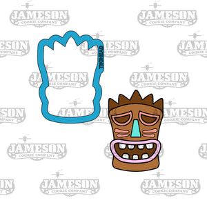 Tiki Head Cookie Cutter - Beach, Island, Hawaiian Theme