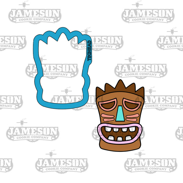 Tiki Head Cookie Cutter - Beach, Island, Hawaiian Theme