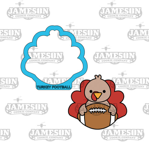 Turkey Football Cookie Cutter - Fall, Thanksgiving, Autumn Theme