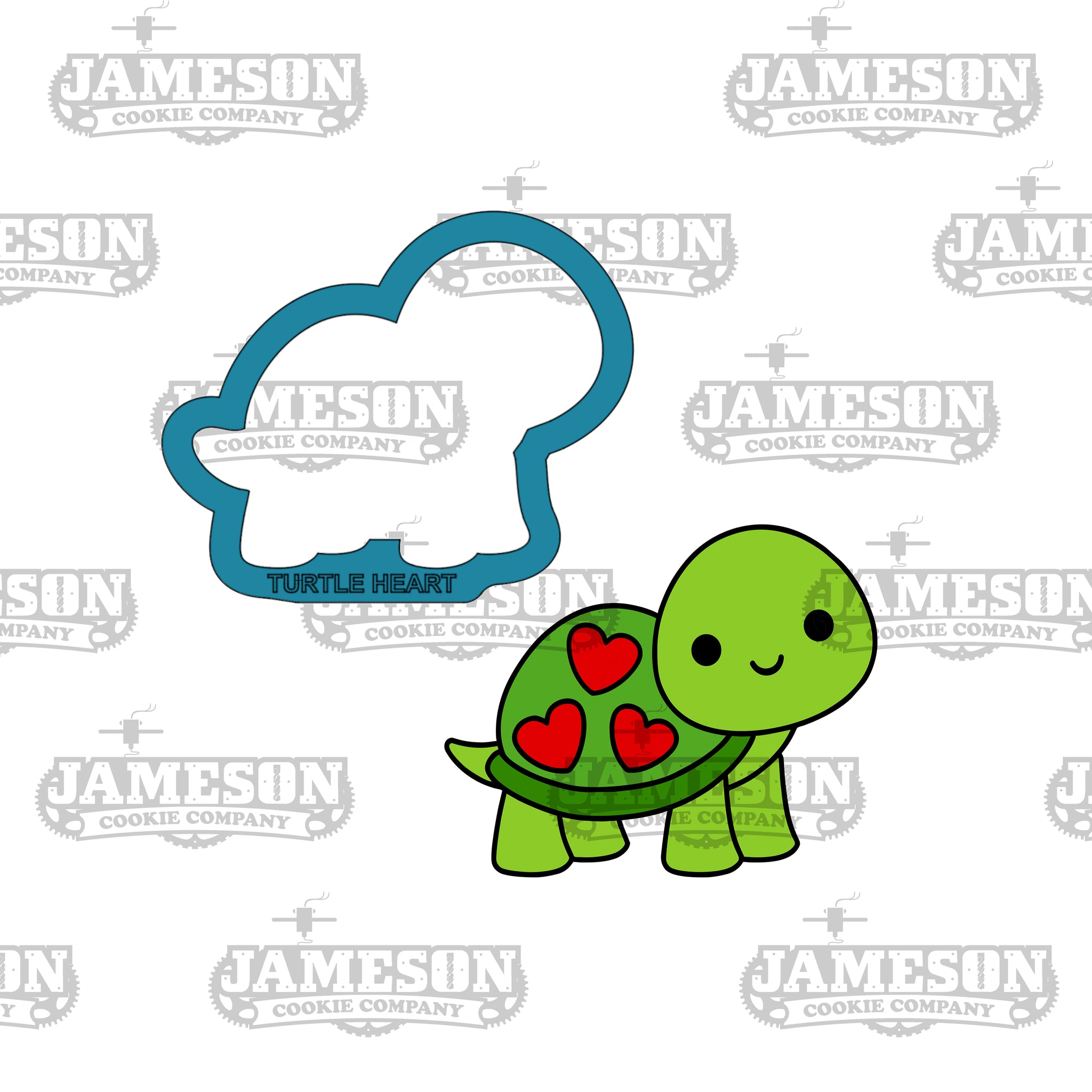 Turtle Heart Shell - Valentine's Day, Love Theme – Jameson Cookie Company