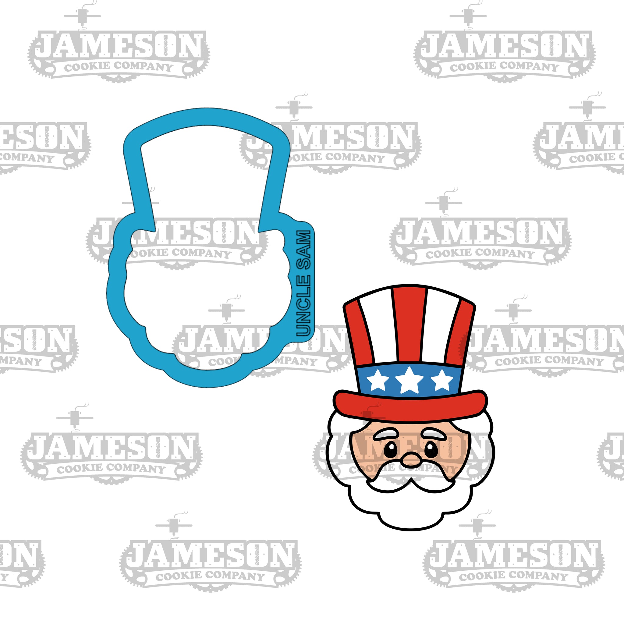 Uncle Sam With Hat Cookie Cutter - 4th of July, Freedom Theme (Copy)