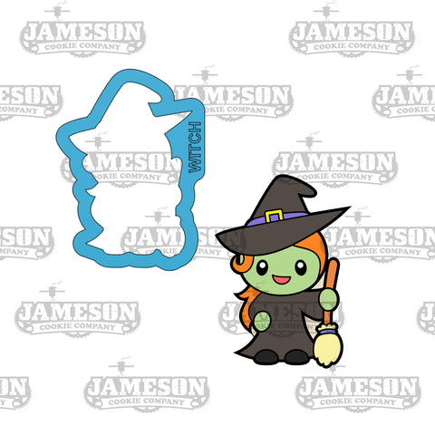 Witch Cookie Cutter - Halloween Monster Character Theme