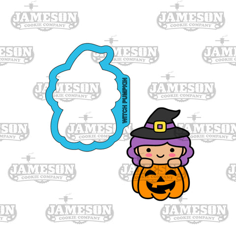 Witch Pumpkin Cookie Cutter - Halloween