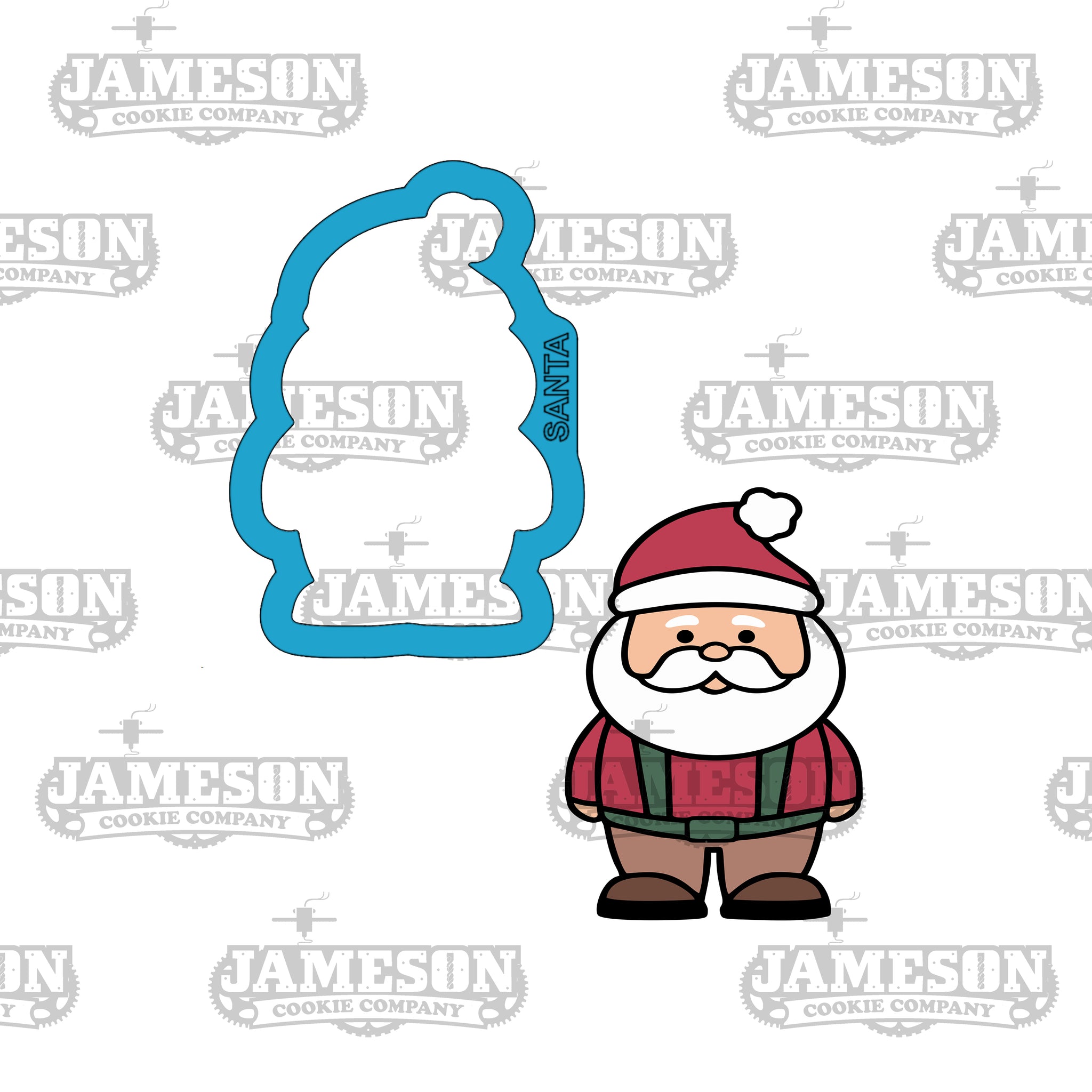 Christmas Woodland Santa Cookie Cutter