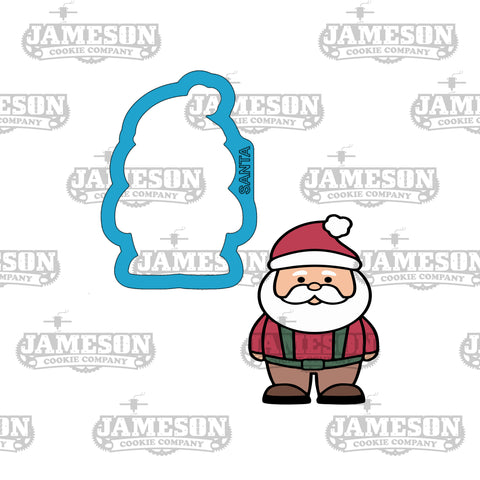 Christmas Woodland Santa Cookie Cutter