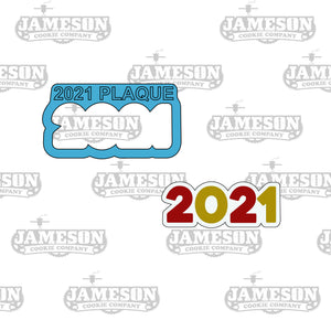 New Years 2021 Outline Cookie Cutter - Number Outline Cookie Cutter