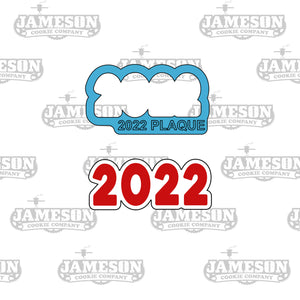 2022 Plaque Cookie Cutter - Graduation, New Years