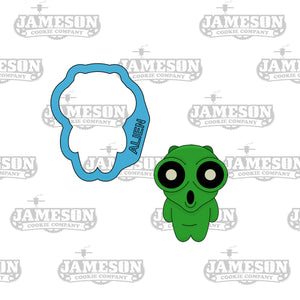 Alien Cookie Cutter, Martian, Little Green Man - Space Theme