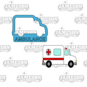 Ambulance EMS Cookie Cutter - Medical Theme