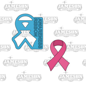 Awareness Ribbon Cookie Cutter - With Cut Out