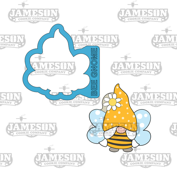Bee Gnome Cookie Cutter - Spring Theme