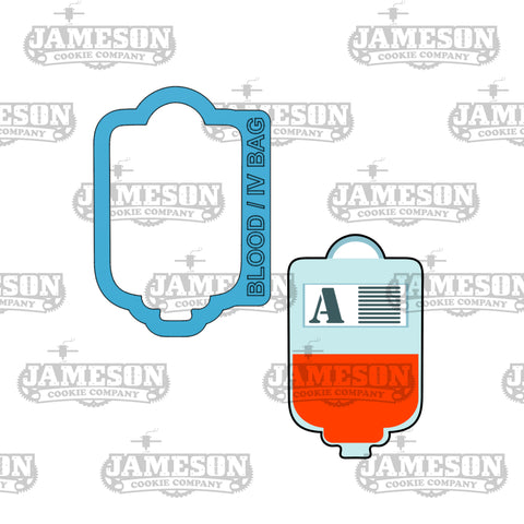 IV or Blood Bag Cookie Cutter - Doctor, Nurse, Medical Theme