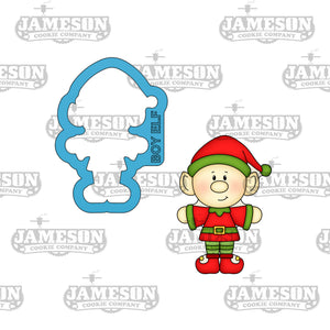 Christmas Boy Elf Cookie Cutter - Santa's Helper