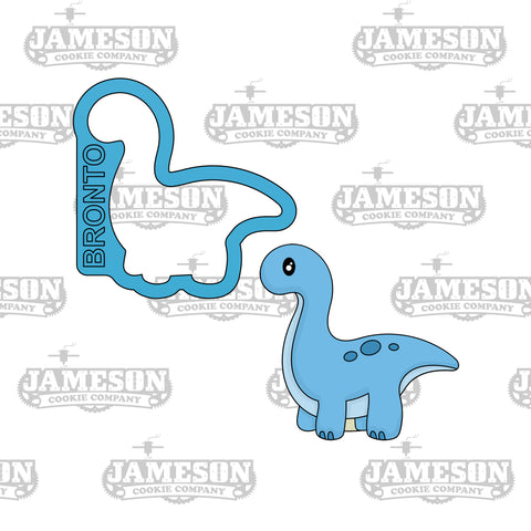 Brontosaurus Dinosaur Cookie Cutter - Bronto Long Neck