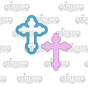 Budded Cross Cookie Cutter - Easter - Christian - Lily Cross