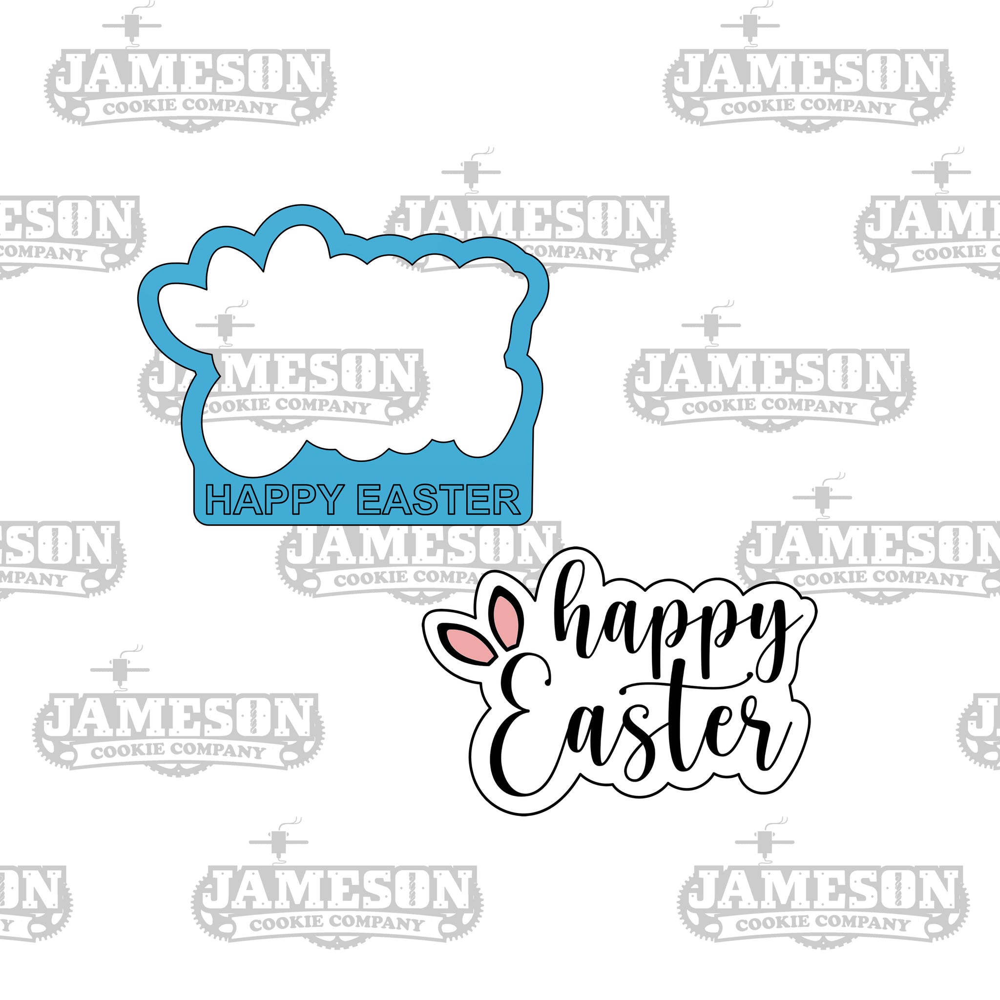 Happy Easter Plaque Cookie Cutter