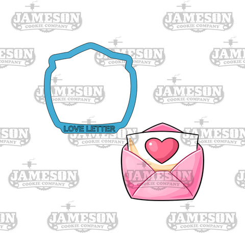 Valentine Chubby Love Letter Cookie Cutter - Love Theme