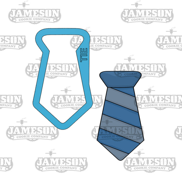 Chubby Neck Tie Cookie Cutter - Father's Day Theme, Fat Wide Tie