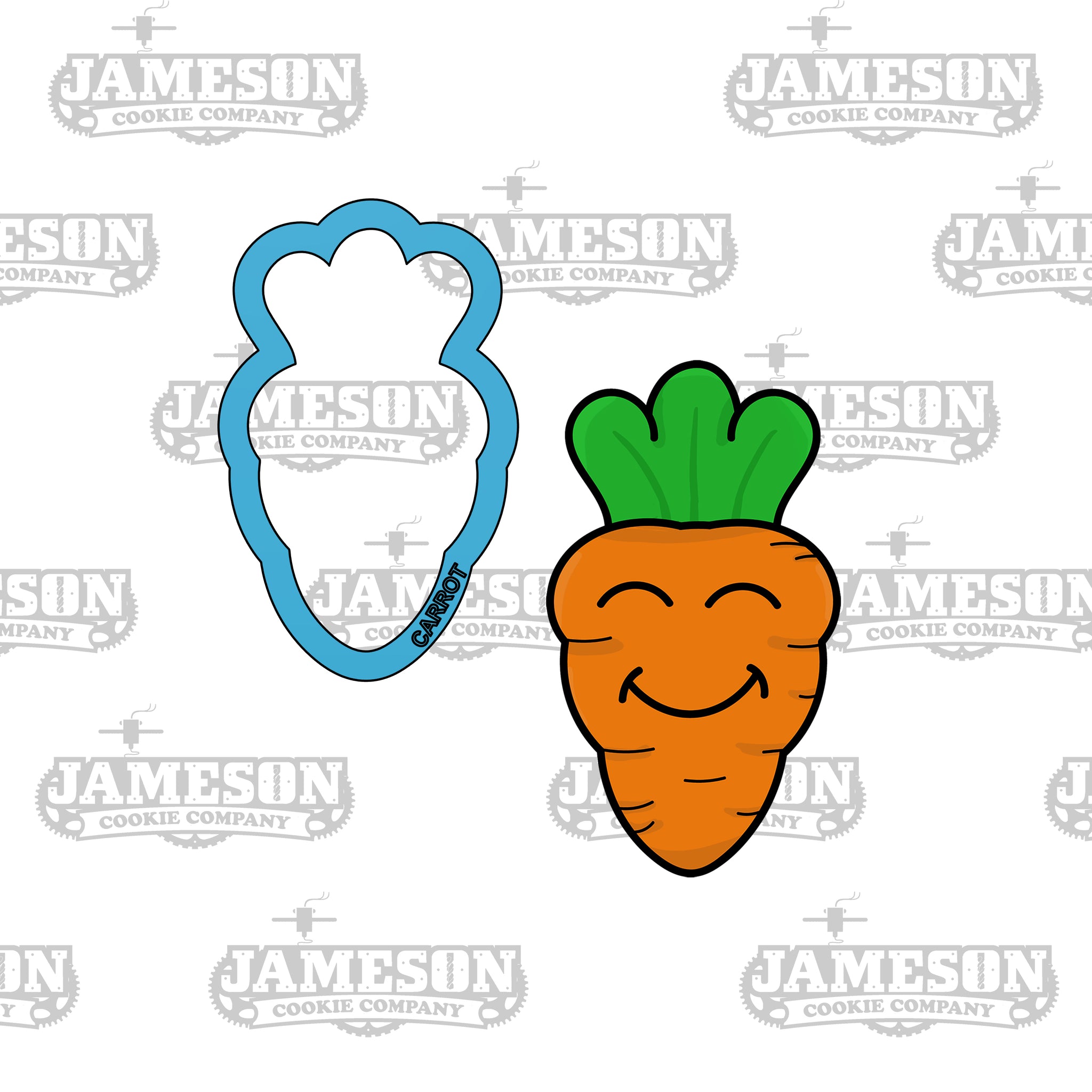 Chubby Carrot Cookie Cutter - Easter Bunny - Easter Theme - Vegetable Food