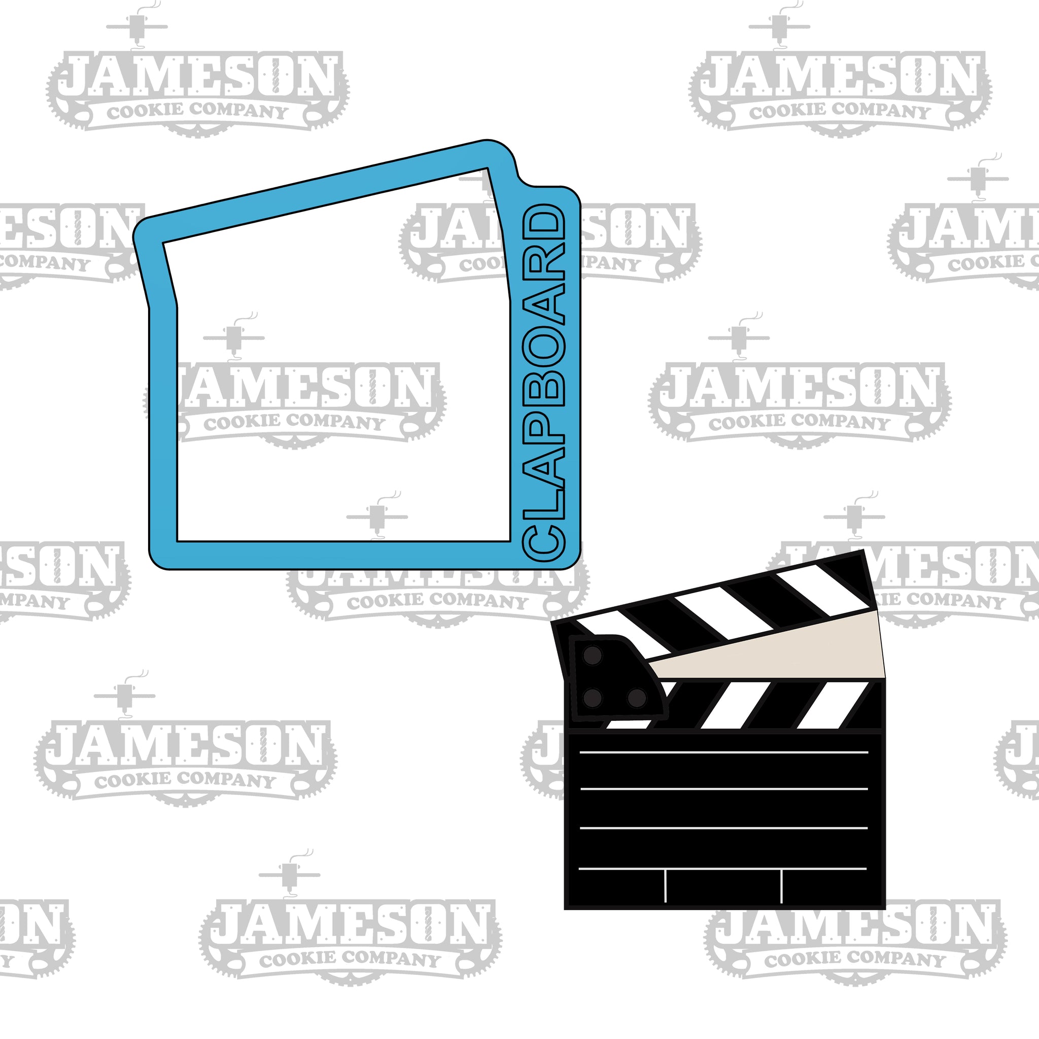 Movie Clapboard Cookie Cutter - Clap Board - Director Cut Theater Cinema Ticket