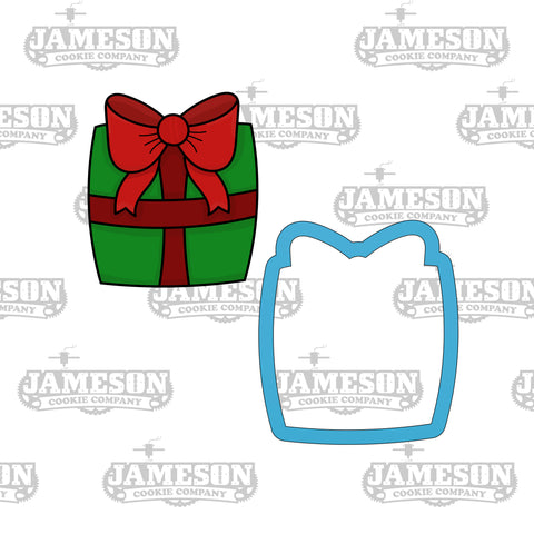 Christmas Present Cookie Cutter - Fondant Cutter - Holiday Gift