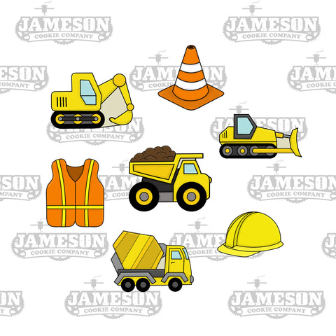 Construction Cookie Cutter Set - Birthday Theme