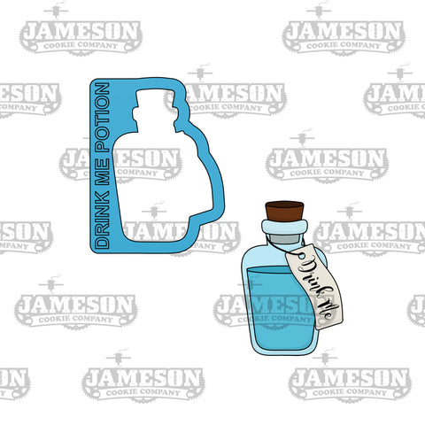 Drink Me Potion Bottle Cookie Cutter - Wonderland Theme