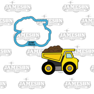 Dump Truck Hauling Dirt Cookie Cutter - Construction Theme Birthday Party