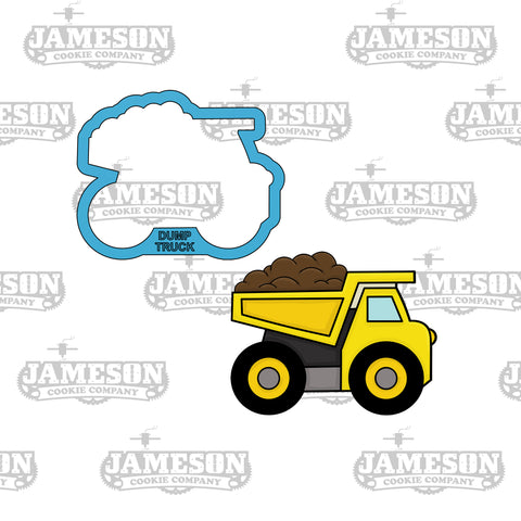 Dump Truck Hauling Dirt Cookie Cutter - Construction Theme Birthday Party