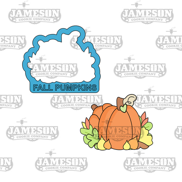 Fall Pumpkins Cookie Cutter - Halloween, Fall, Autumn Season